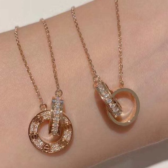 New! Love Pendant Charm Necklace Silver - Picture 8 of 10